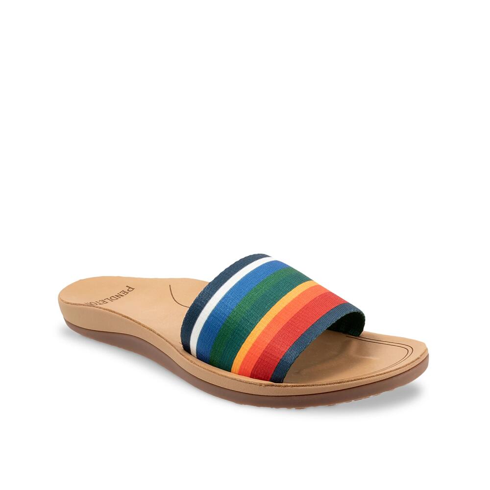 Pendleton Crater Lake Pride Sandal | Women's | Navy/Multicolor Rainbow Cover