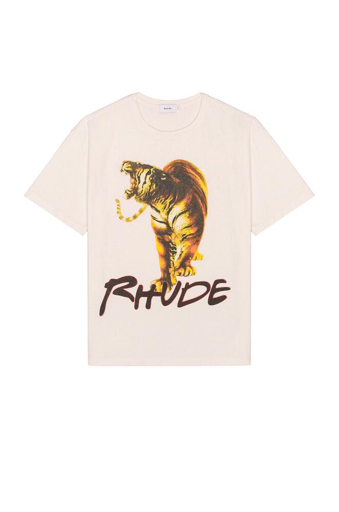 Rhude Tiger Tee in Ivory Cover