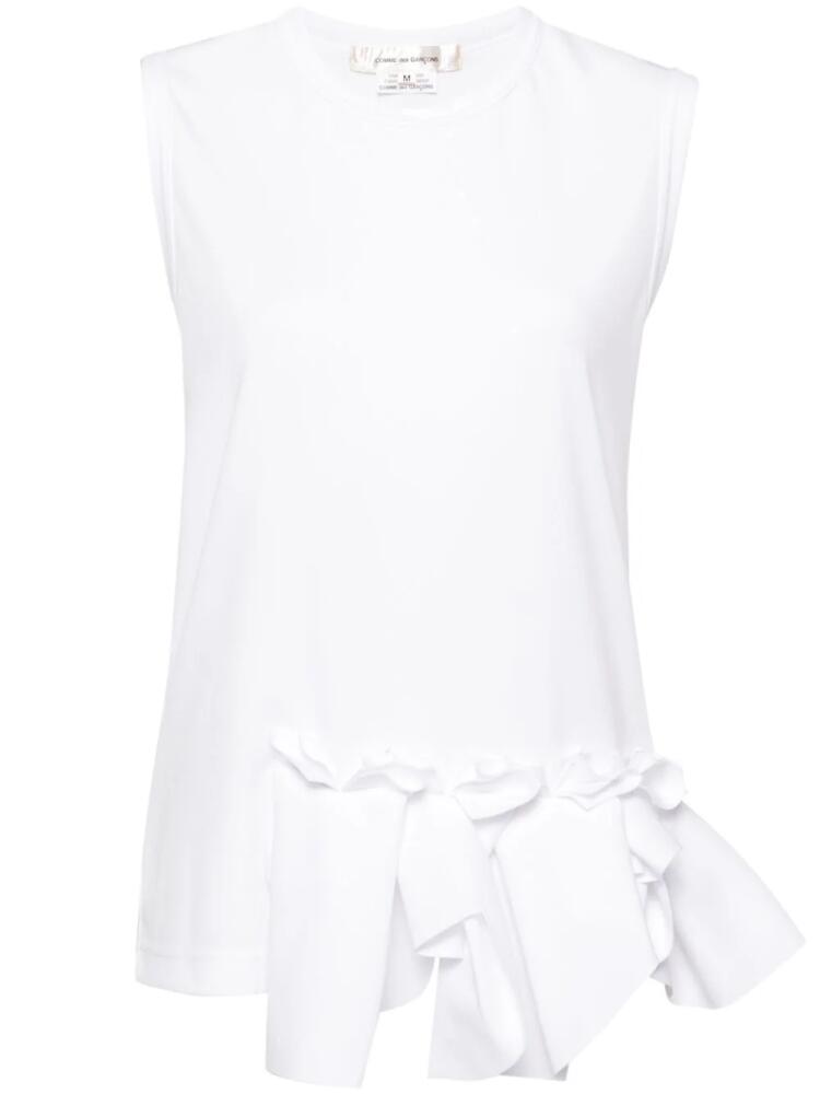 Comme Des Garçons ruffled vest - White Cover