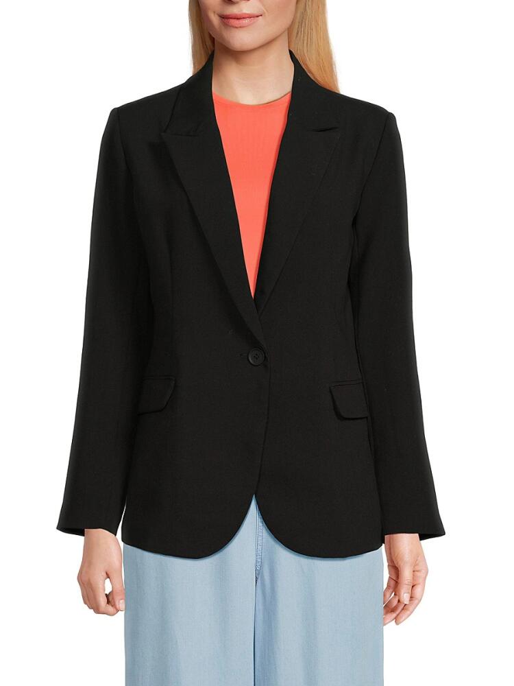 Saks Fifth Avenue Women's Notch Lapel Blazer - Black Cover