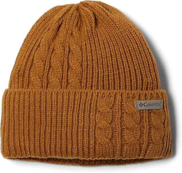 Columbia Agate Pass Cable Knit Beanie (Camel Brown) Caps Cover