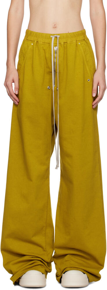 Rick Owens DRKSHDW Yellow Porterville Geth Belas Lounge Pants Cover