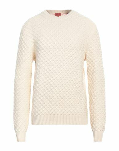 Isaia Man Sweater Ivory Cashmere Cover