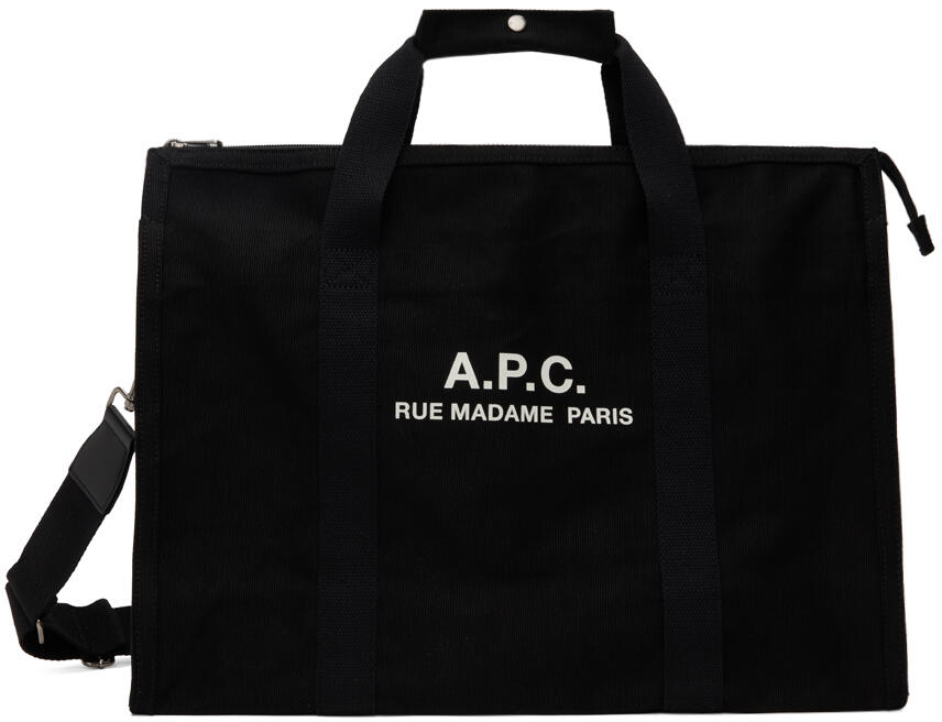 A.P.C. Black Recuperation Gym Weekender Bag Cover