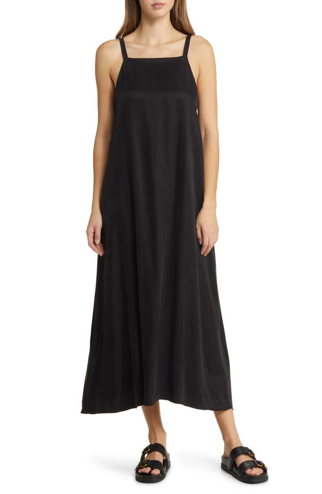 Nordstrom Pocket A-Line Maxi Dress in Black Cover