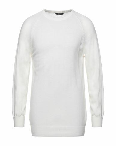 Siviglia Man Sweater White Wool, Acrylic Cover