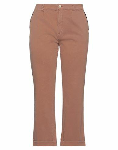 Mason's Woman Pants Brown Cotton, Viscose, Elastane Cover