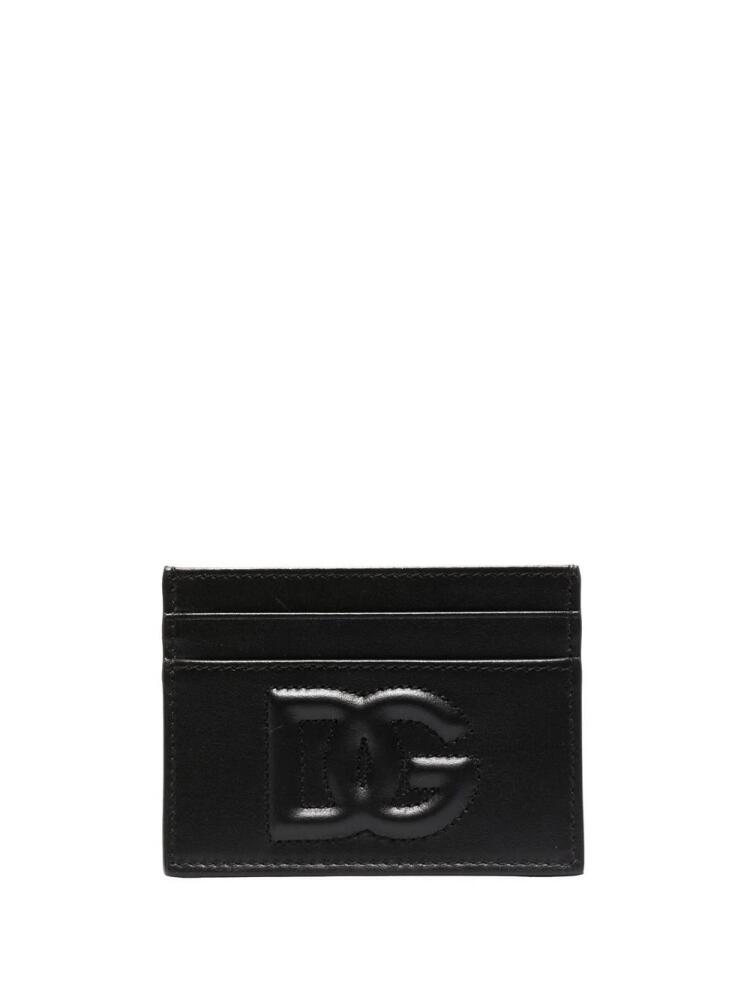 Dolce & Gabbana debossed-logo detail cardholder - Black Cover