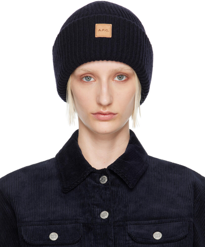 A.P.C. Navy Michele Beanie Cover