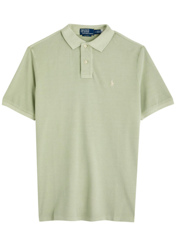 Polo Ralph Lauren Logo-embroidered Piqué Cotton Polo Shirt - Green Cover