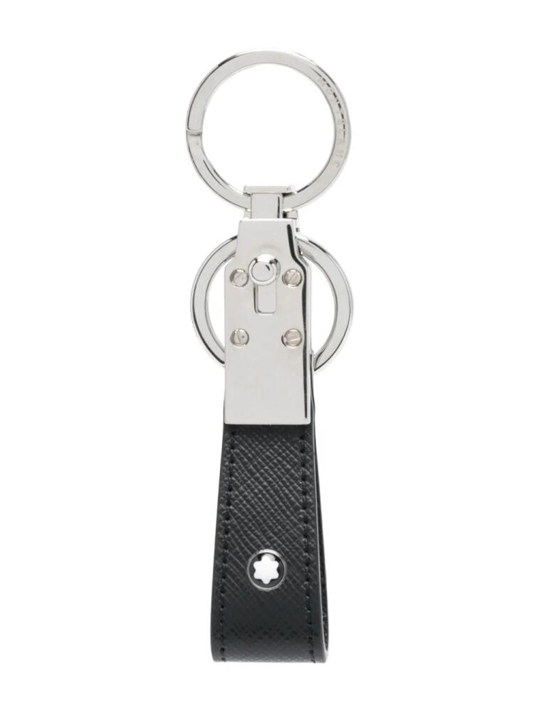 Montblanc Sartorial leather loop keyring - Black Cover