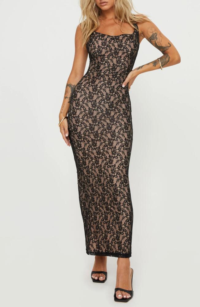 Princess Polly Lace Sheath Dress in Black Cover