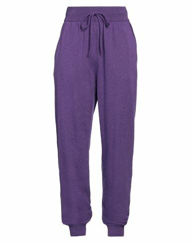 Alberta Ferretti Woman Pants Purple Polyamide, Wool, Lyocell, Cashmere Cover