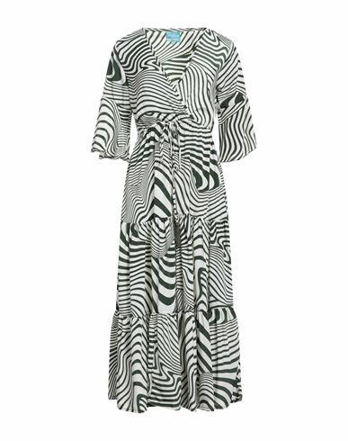 Iconique Woman Midi dress Dark green Polysilk Cover