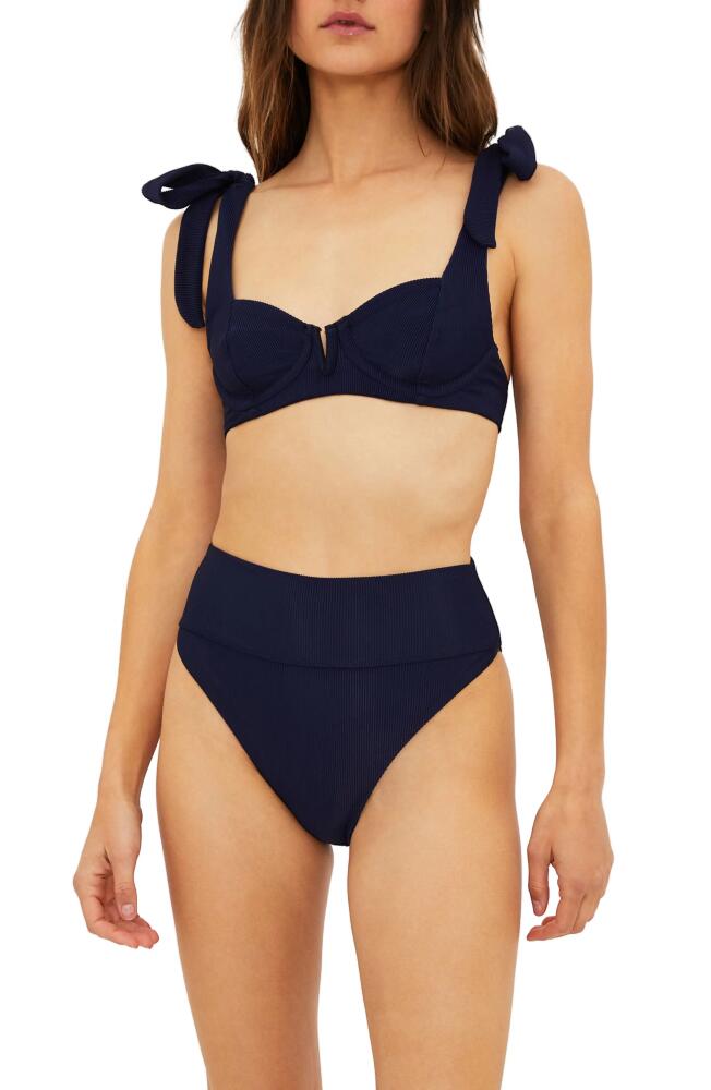 Beach Riot Blair Underwire Bikini Top in Navy Cover