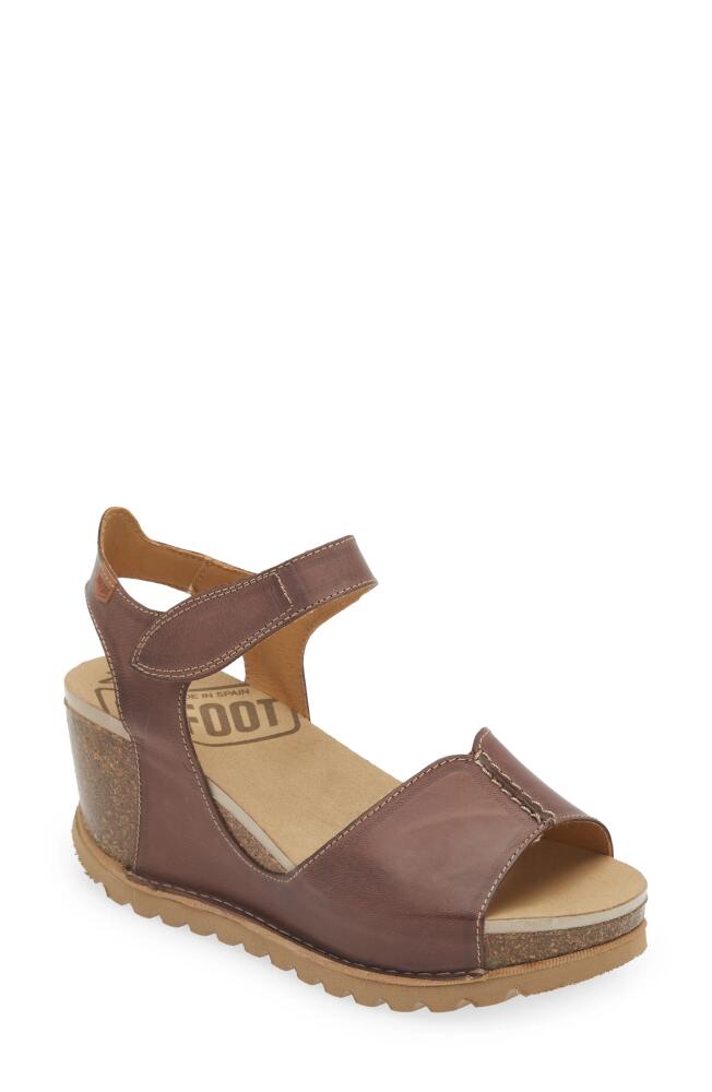 On Foot Samoa 310 Wedge Sandal in Chocolate Cover