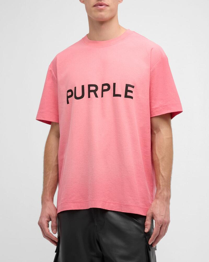 PURPLE Men's Textured Jersey T-Shirt Cover