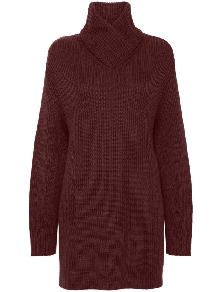 Philosophy Di Lorenzo Serafini high-neck drop-shoulder jumper - Red Cover