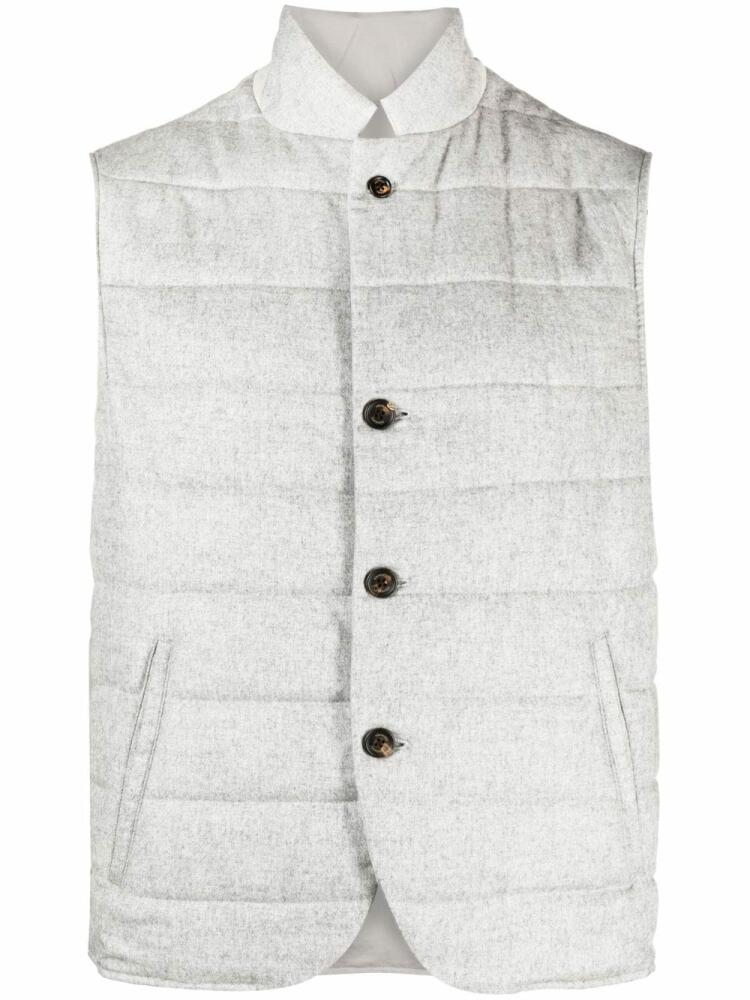 Eleventy reversible padded gilet - Grey Cover