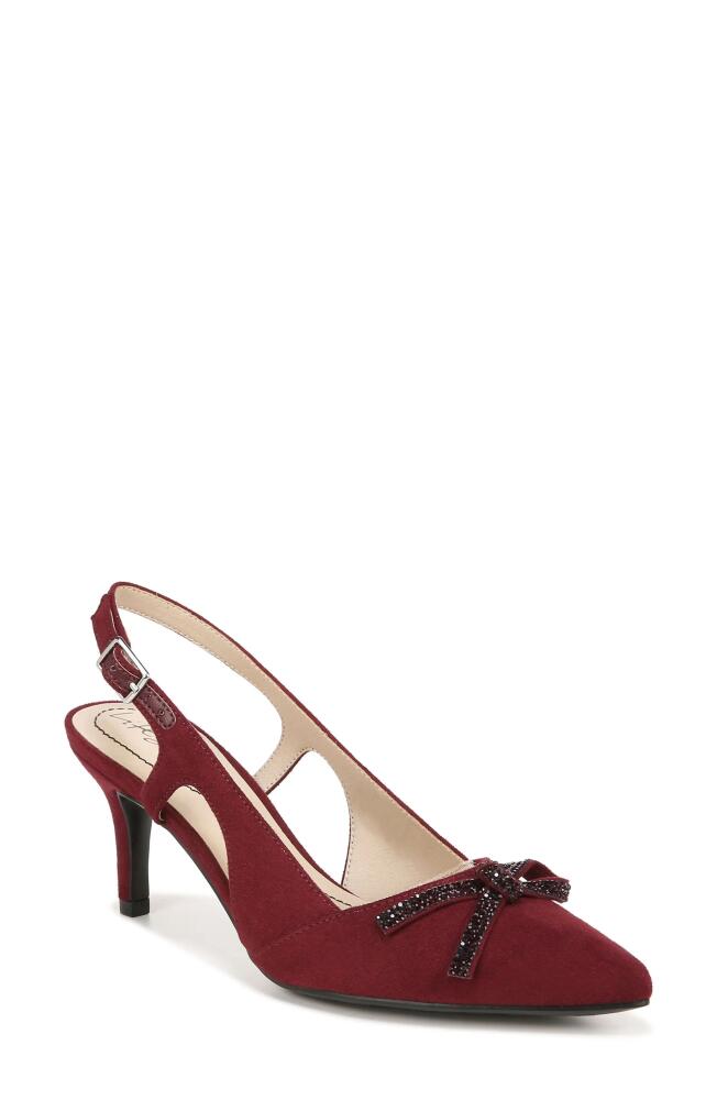 LifeStride Social Scene Crystal Slingback Pump in Pinot Noir Cover