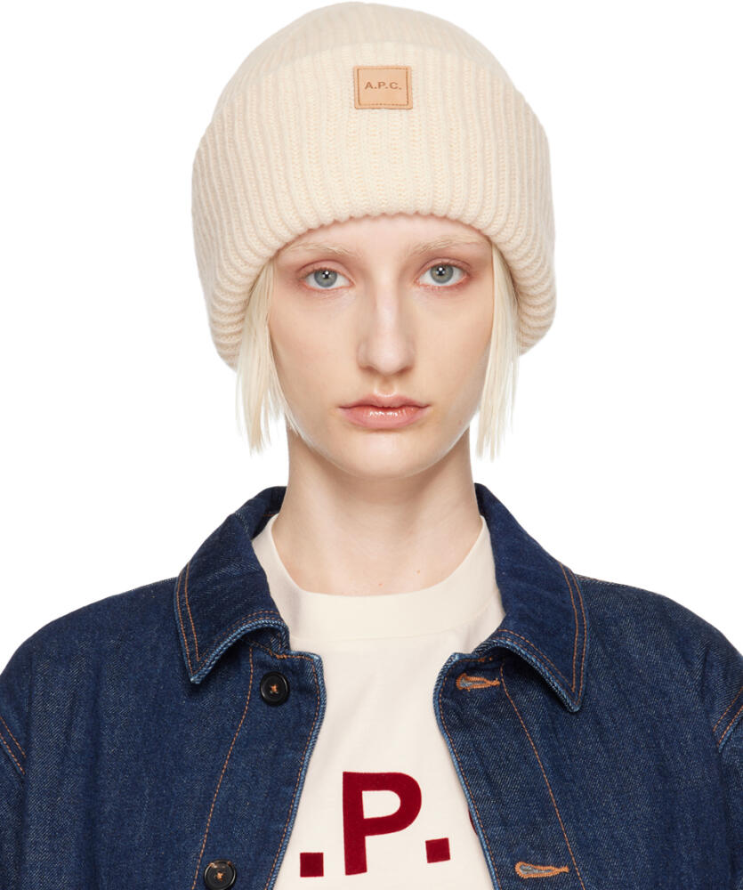 A.P.C. Off-White Michele Beanie Cover