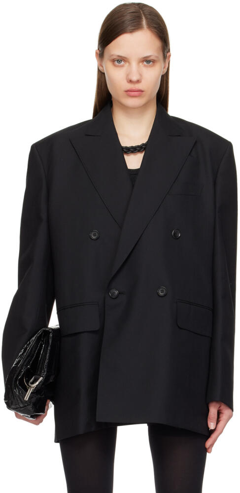 Junya Watanabe Black Open Back Blazer Cover