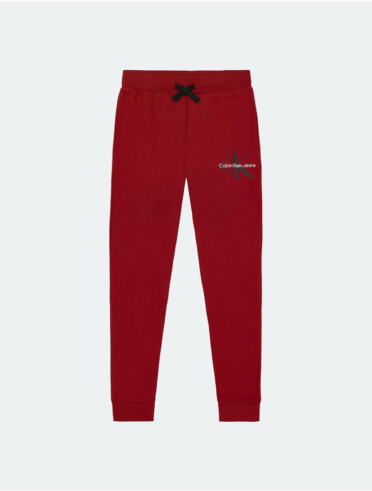 Calvin Klein Boys' Boys Monogram Logo Joggers - Red Cover