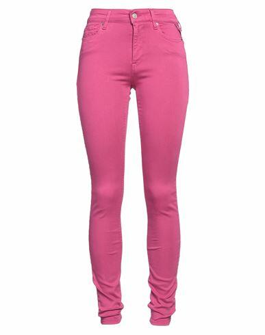 Replay Woman Jeans Fuchsia Cotton, Polyester, Elastane Cover