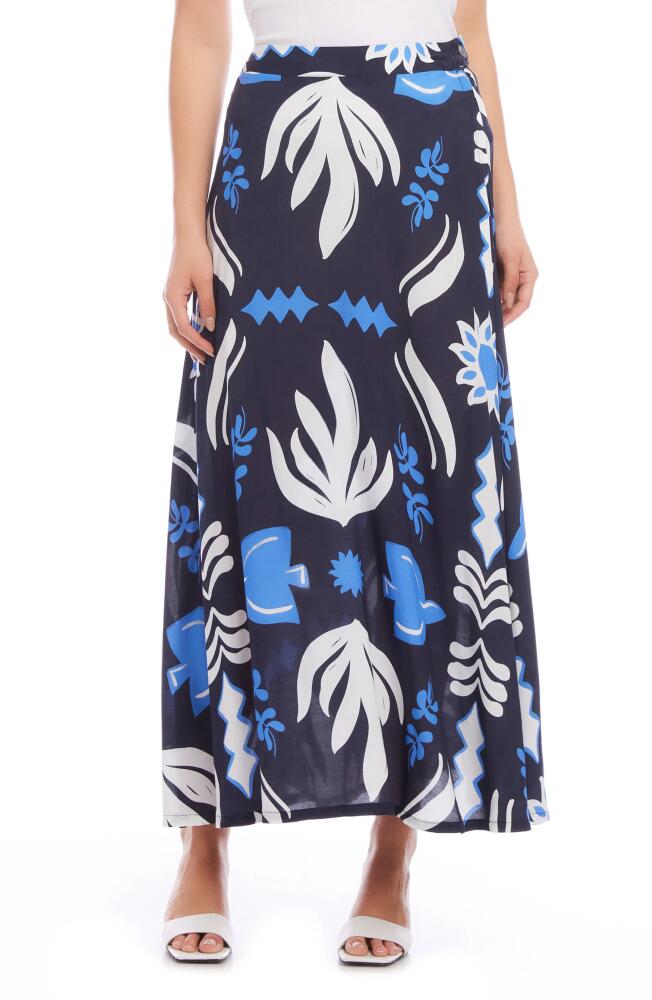 FIFTEEN TWENTY Lexi Palm Print Crepe Maxi Skirt Cover