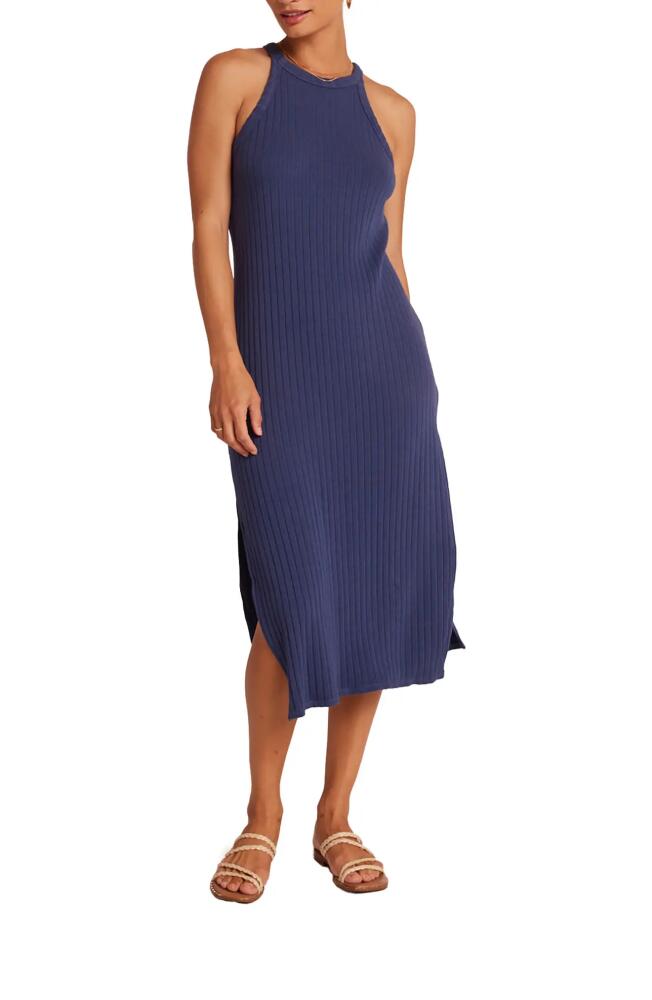 Bella Dahl Fitted Rib Sleeveless Dress in Nautical Navy Cover