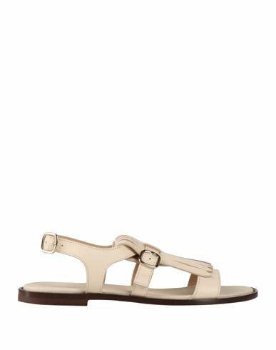 Doucal's Woman Sandals Ivory Leather Cover