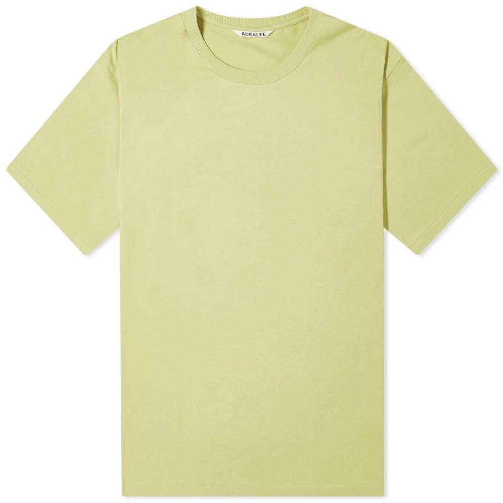 Auralee Men's Luster Plaiting T-Shirt in Light Green Cover