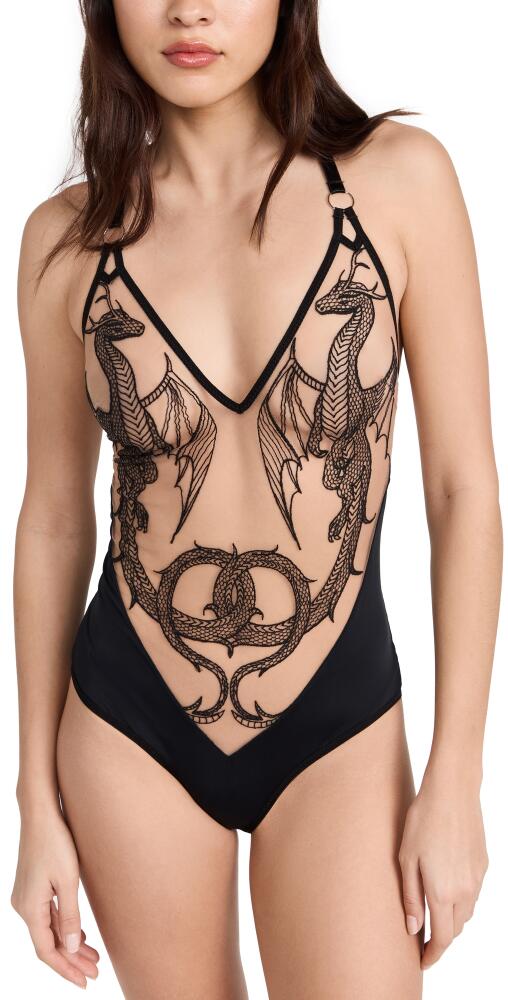 Thistle and Spire Dracona Bodysuit Butterscotch/Black Cover