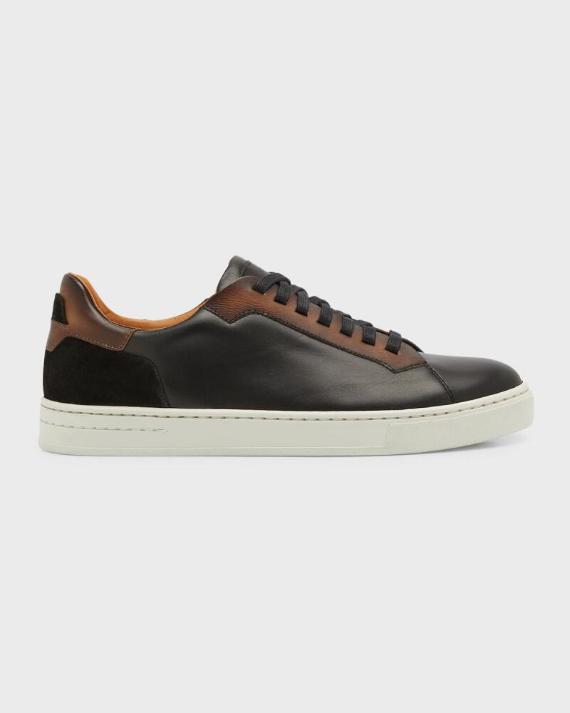 Magnanni Men's Amadeo Bicolor Leather Low-Top Sneakers Cover