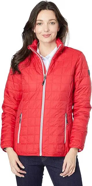 Cutter & Buck Rainier Primaloft Eco Full Zip Jacket (Red) Women's Clothing Cover