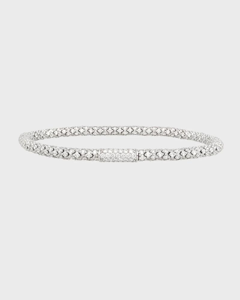 Roberto Demeglio GIOCONDA 18k White Gold All-Diamond Stretch Bracelet Cover