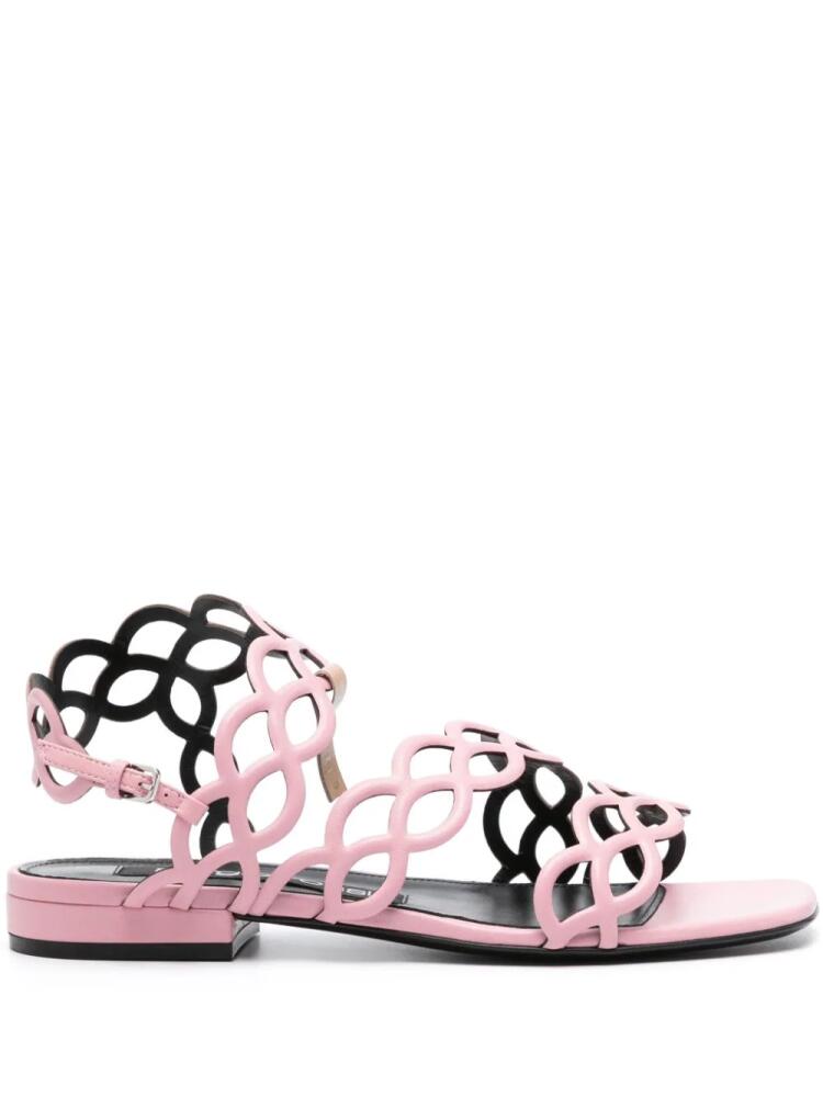 Sergio Rossi cut-out-detail sandals - Pink Cover