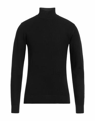 Yes Zee By Essenza Man Turtleneck Black Viscose, Nylon Cover