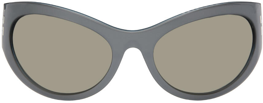 Marc Jacobs Gray 'The Icon' Wrapped Sunglasses Cover