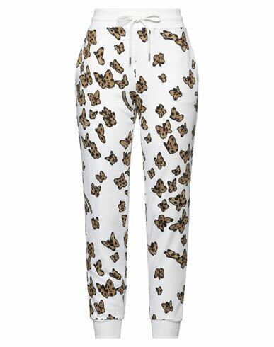 Love Moschino Woman Pants White Cotton, Elastane Cover