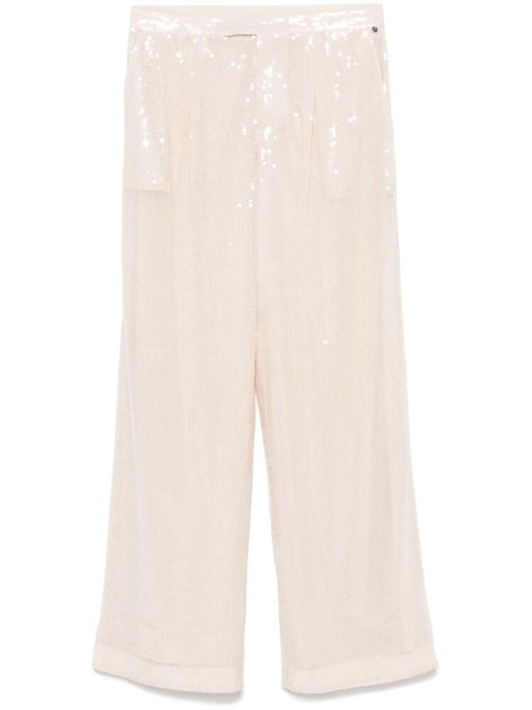 BOSS sequinned straight-leg trousers - Neutrals Cover