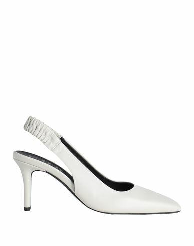 Furla Woman Pumps Off white Ovine leather Cover