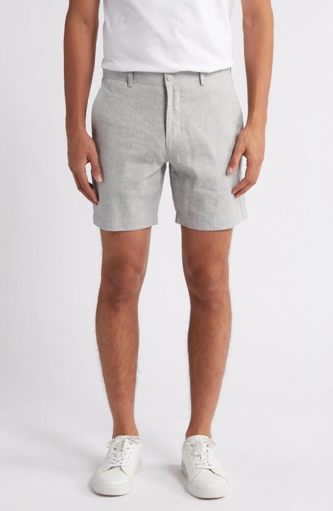 Nordstrom City Linen Blend Hybrid Shorts in Grey Ultimate Cover