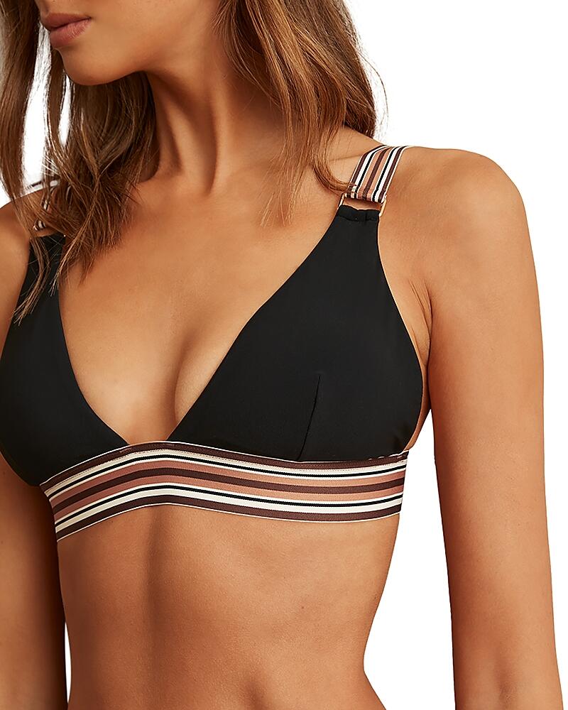 Reiss Yve Stripe Trim Bikini Top Cover