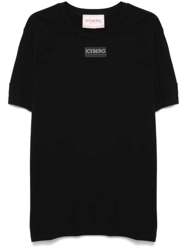 Iceberg logo-patch T-shirt - Black Cover