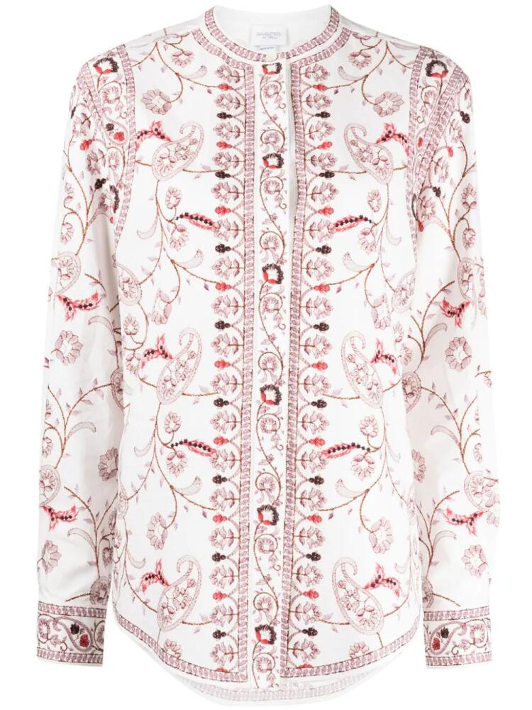 Giambattista Valli paisley-print cotton shirt - White Cover