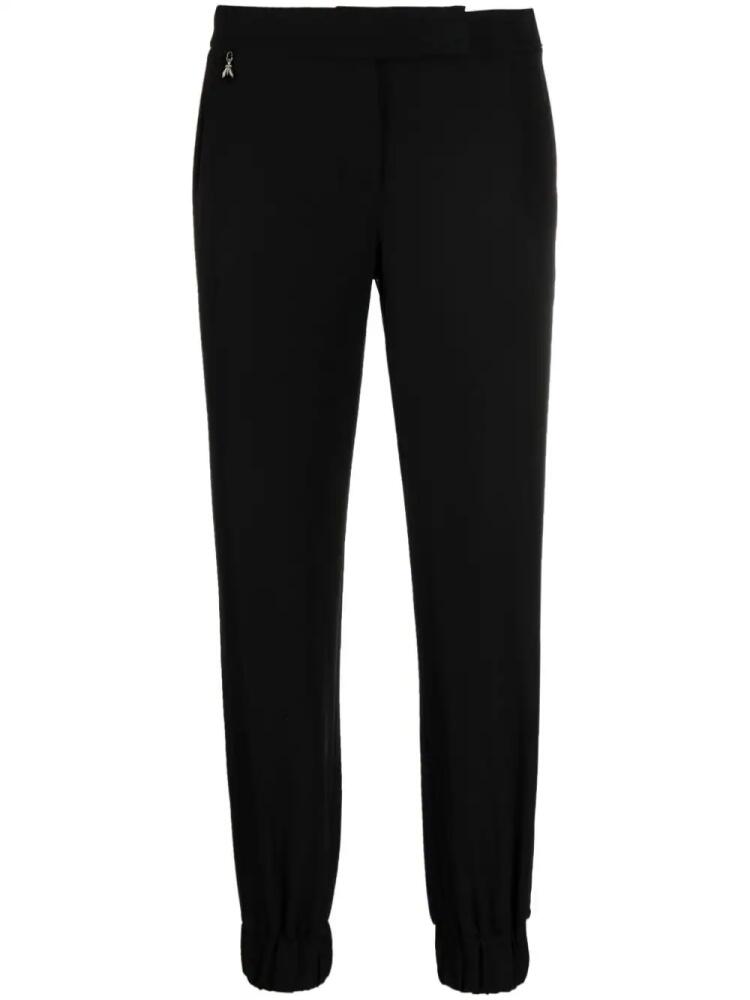 Patrizia Pepe logo-plaque low-rise track trousers - Black Cover