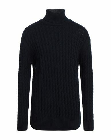 Siviglia Man Turtleneck Midnight blue Wool, Acrylic Cover