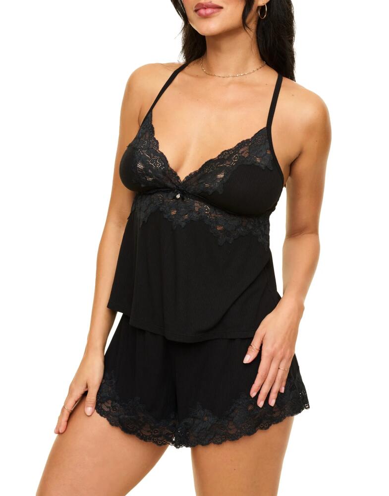 Adore Me Lora Pajama Cami & Shorts Set in Black Cover