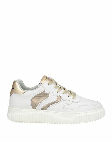 Voile Blanche Woman Sneakers White Leather, Nylon Cover